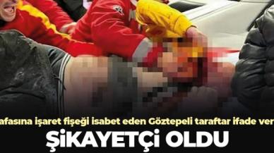 Göztepe Altay derbisinde kafasına işaret fişeği isabet eden taraftar şikayetçi oldu