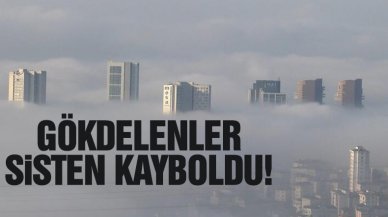 Kartal ve Pendik'te gökdelenler sisten kayboldu