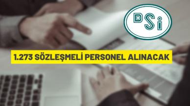 DSİ 1273 Sözleşmeli Personel alacak