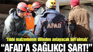 AFAD bünyesinde sağlıkçı şart