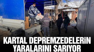 Kartal Belediyesi ilçedeki depremzedelerin yaralarını sarıyor