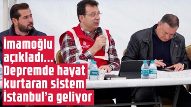 Ekrem İmamoğlu: Depremde hayat kurtaran yöntem, İstanbul'a geliyor