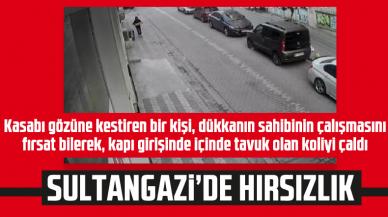 Sultangazi'de hırsız koli ile tavuk çaldı!