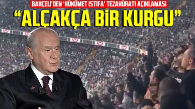 Bahçeli'den 'hükümet istifa' diyen tribünlere: Alçakça bir kurgunun içindeler