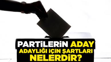 Siyasi partilerin milletvekilliği aday adaylığı için istediği şartlar nedir?