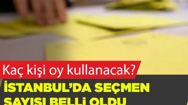 İstanbul'da seçmen sayısı belli oldu, kaç kişi oy kullanacak?