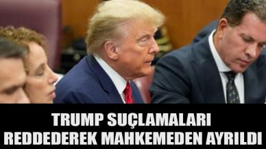 Trump hakkındaki suçlamaları reddederek mahkemeden ayrıldı