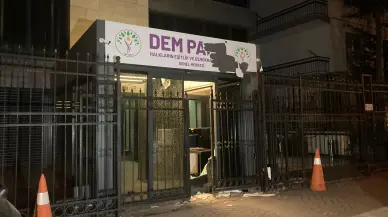 DEM Parti Genel Merkezi'ne taşlı saldırı!