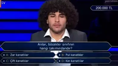 Kim Milyoner Olmak İster’de “Arılar Hangi Böcek Takımındandır?” Sorusu