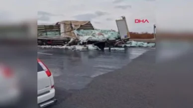 Kuzey Marmara Otoyolu'nda kaza! Ulaşım tek şeride düşürüldü!