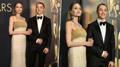 Angelina Jolie ile Brad Pitt’in oğulları büyüdü! Annesiyle kırmızı halıda yürüdü, “babasının kopyası” yorumları yağdı…