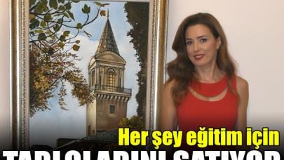 Tablolarını satışa çıkardı: Her şey eğitim için