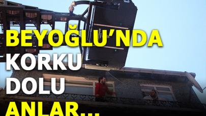 Beyoğlu'nda korku dolu anlar