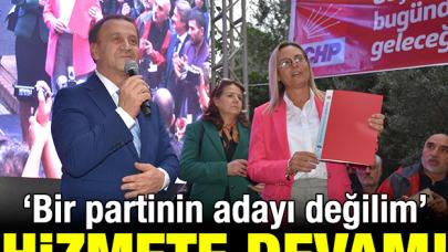 Ben bir partinin adayı değilim