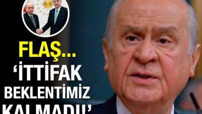 Bahçeli: İttifak beklentimiz kalmadı