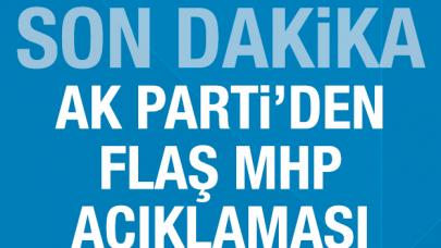 AK Parti'den MHP açıklaması!