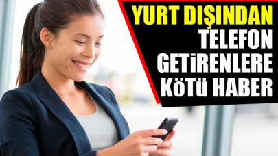 Yurt dışından telefon getirme ücreti değişti! 9 Kasım Resmi Gazete kararları