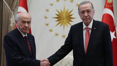 Cumhurbaşkanı Erdoğan, Bahçeli'yi kabul etti