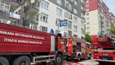 Ankara'da apartmanda yangın: 1 kişi öldü