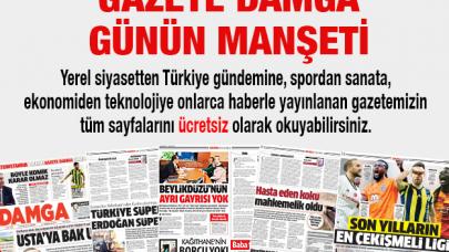 Gazete Damga 27 Aralık Çarşamba 1. sayfa ve manşet haberleri