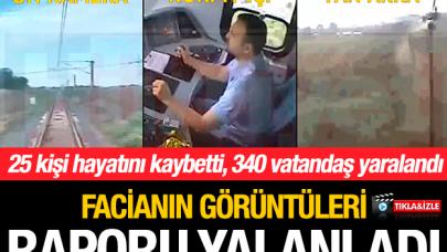 Çorlu'daki faciaya sebep olan tren kazasının görüntüleri ortaya çıktı