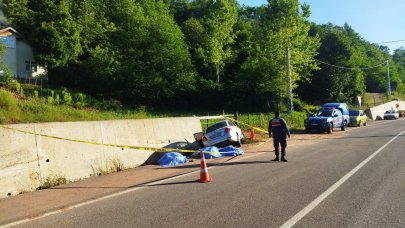 Köylerine 3 km kala kazada öldüler