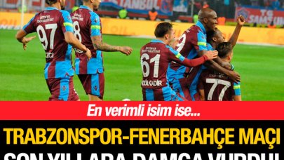 Trabzonspor ile Fenerbahçe'nin nefes kesen maçı son yıllara damga vurdu