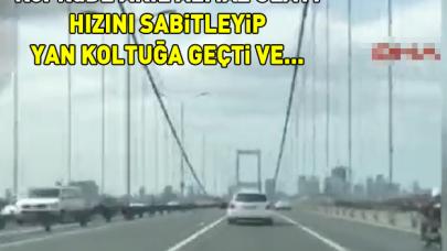 15 Temmuz Şehitler Köprüsü'nde akıl almaz olay! Hızını sabitleyip...