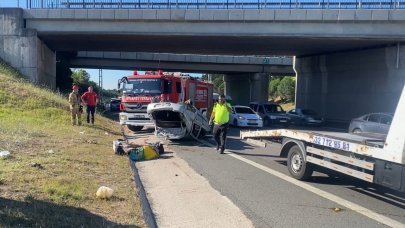 Kurban Bayramı dönüşü feci kaza: 3 yaralı