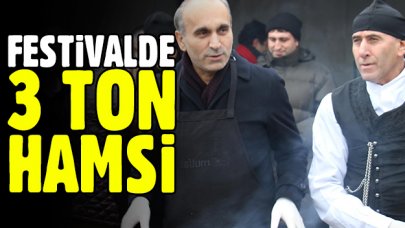 Hamsi Festivali’nde 3 ton balık tüketildi