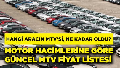 Hangi aracın MTV’si kaç lira oldu 2023? İşte araçlara ve motor hacimlerine göre güncel MTV oranları..