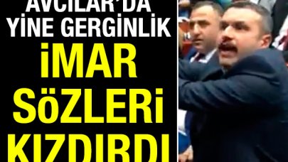 Avcılar meclisinde imar gerginliğİ! Suyu fırlatıp dışarı çıktı