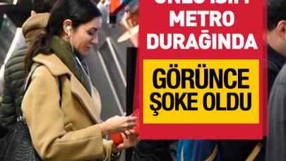 Ahu Yağtu metro durağında görüntülendi