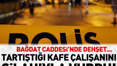 Bağdat Caddesi'nde kafe çalışanı vuruldu!