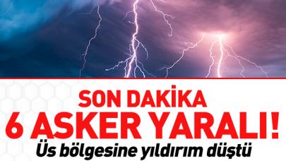 Hakkari'de 6 asker düşen yıldırımla yaralandı