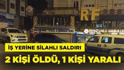 İş yerine silahlı saldırı: 2 ölü, 1 yaralı