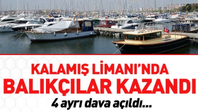 Kalamış Limanı’nda balıkçılar kazandı