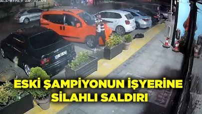 Eski şampiyonun iş yerine pompalı tüfekle saldırı