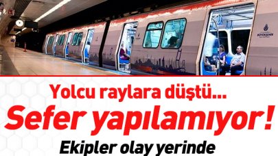 İstanbul Osmanbey Metro durağında yolcu raylara düştü