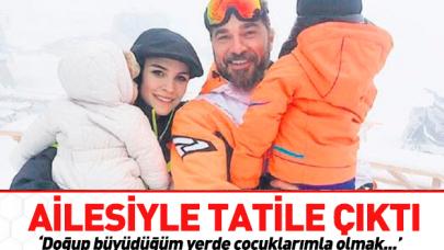 Düzyatan ailesi Uludağ'a tatile gitti