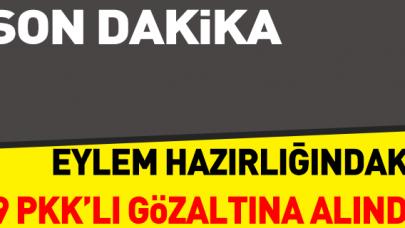 9 PKK'lı eylem hazırlığında yakalandı