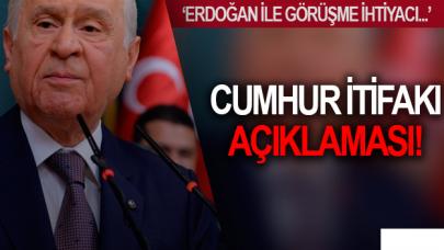 Bahçeli'den Cumhur İttifakı açıklaması: Görüşme ihtiyacı yok