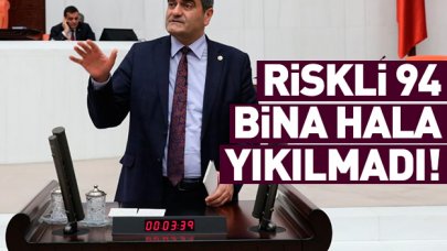 Riskli 94 bina hala yıkılmadı