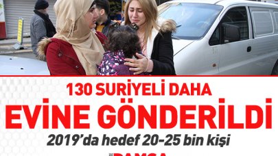 130 Suriyeli daha uğurlandı