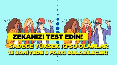 Bu 3 kişilik karaoke maçında 15 saniyeden kısa sürede 5 farkı bulabilir misiniz?