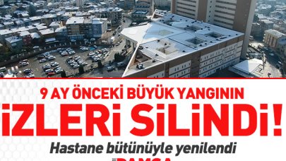 Büyük yangının izleri silindi