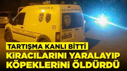 Ev sahibi dehşeti: Kiracıları yaralayıp, köpeklerini öldürdü