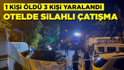 Panik anları! Otelde silahlı çatışma çıktı: 1 ölü, 3 yaralı