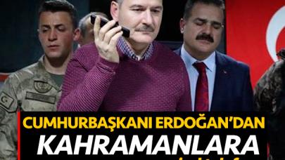 Erdoğan kahramanların yeni yılını kutladı