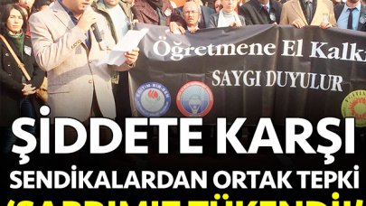 Şiddete karşı ortak tepki